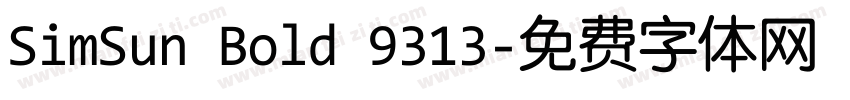SimSun Bold 9313字体转换